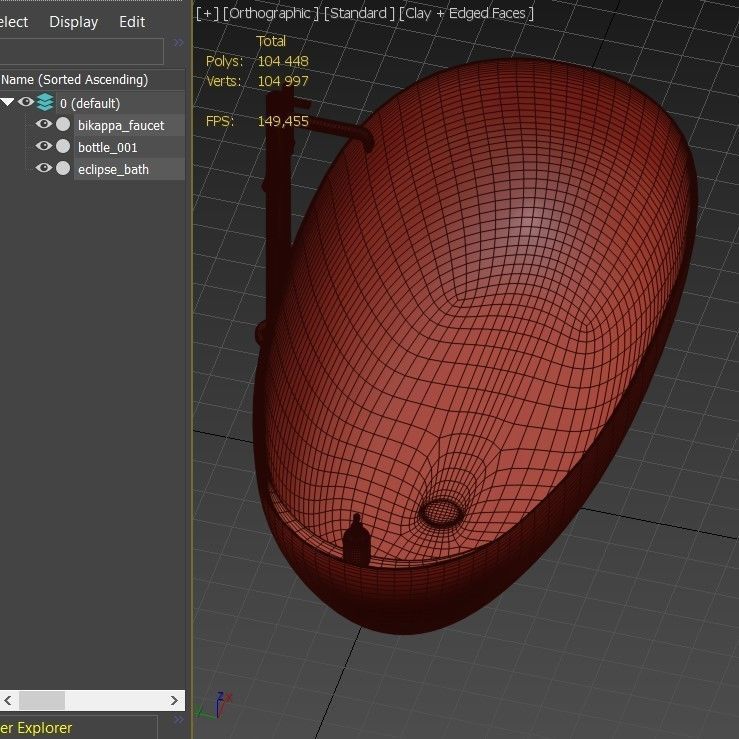 Antonio Lupi Eclipse Bath 3D model_2