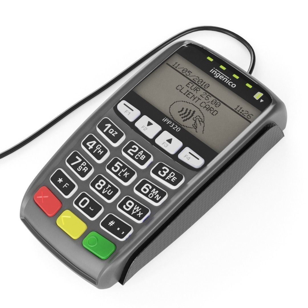 POS terminal Evotor 7-2 3D model_2