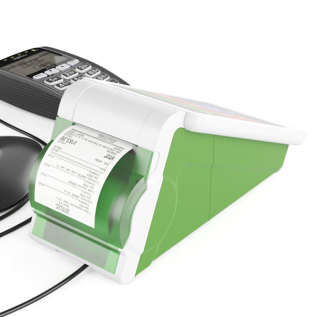 POS terminal Evotor 7-2 3D model_1
