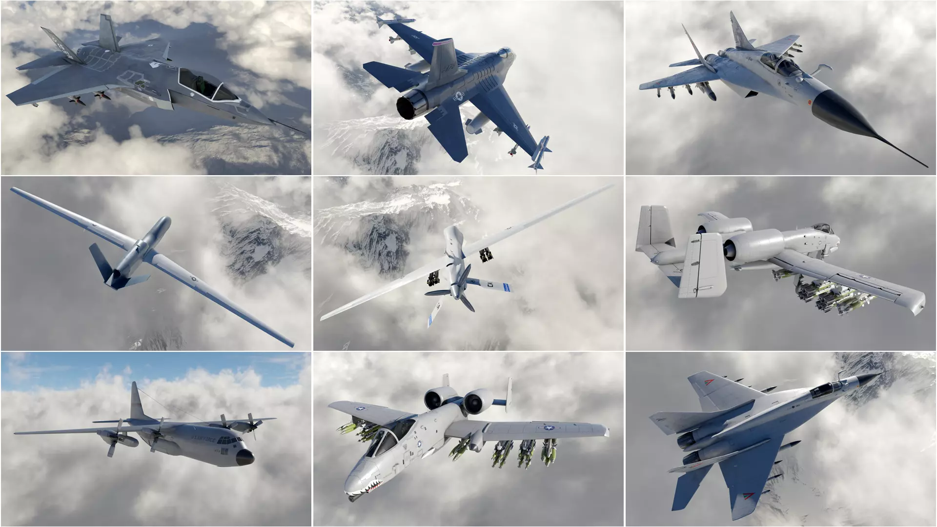 Military Planes 3D Model Collection_0