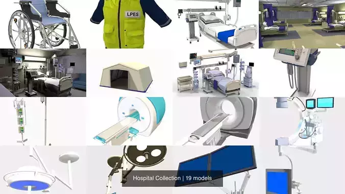 Hospital  Pack 3D Model Collection
