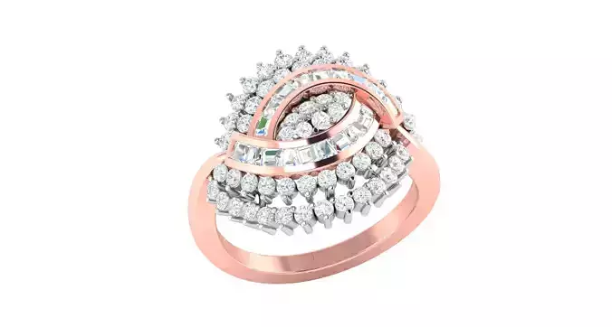 Solitaire ring 3dm stl render detail 3D print model