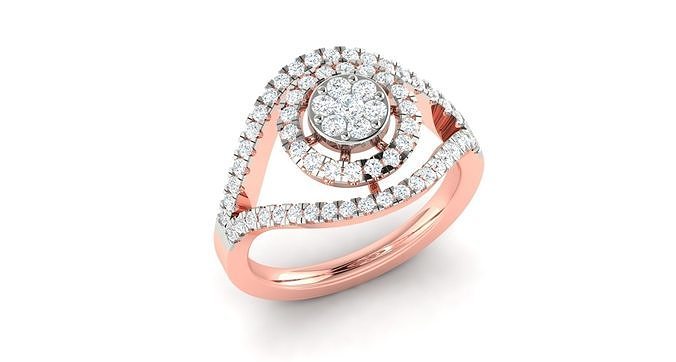 Solitaire ring 3dm stl render detail 3D print model 3D print model