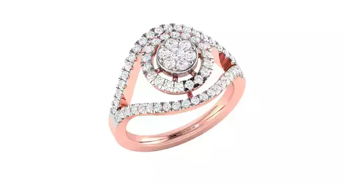 Solitaire ring 3dm stl render detail 3D print model 3D print model