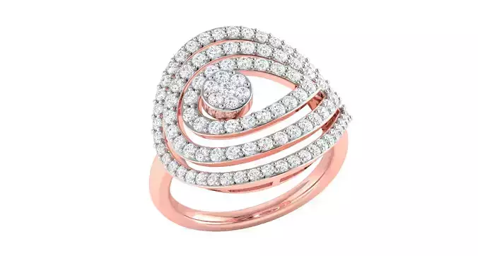 Solitaire ring 3dm stl render detail 3D print model