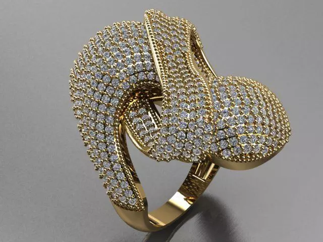 Fancy Ring 3D print model_0