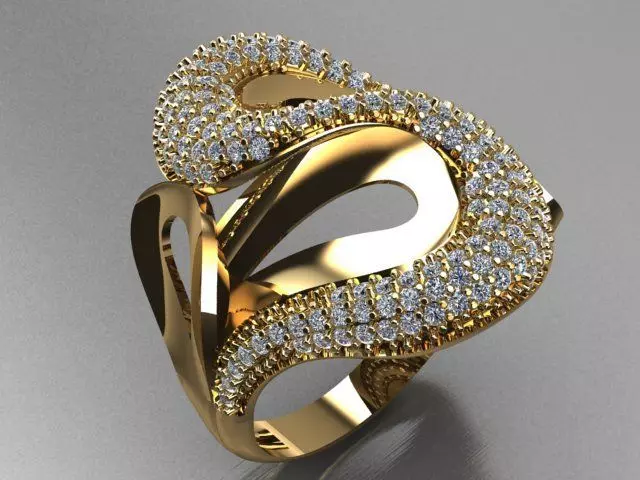 Fancy Ring 3D print model_0