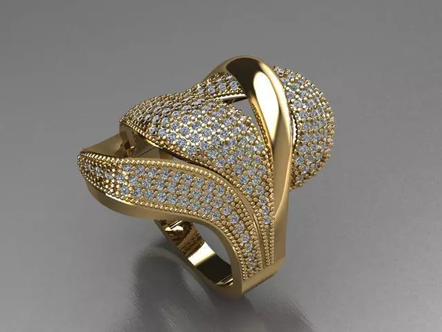 Fancy Ring 3D print model_0