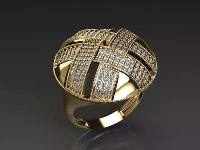 Fancy Ring 3D print model_0