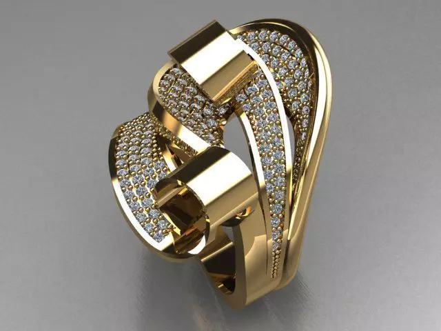 Fancy Ring 3D print model_0