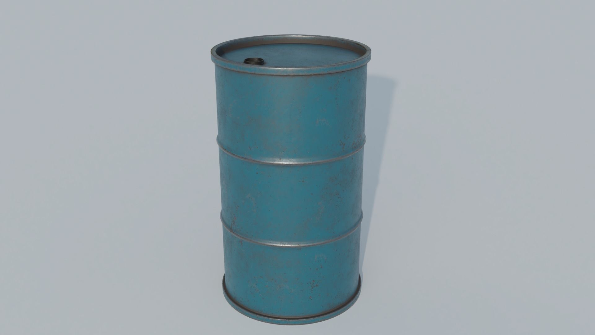 Game Ready Industrial Barrel Pack PBR Low-poly 3D model_1