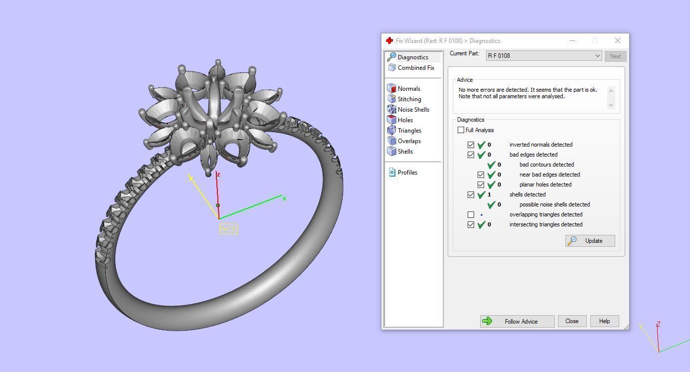 Flower Ring R 0108 3D print model_11