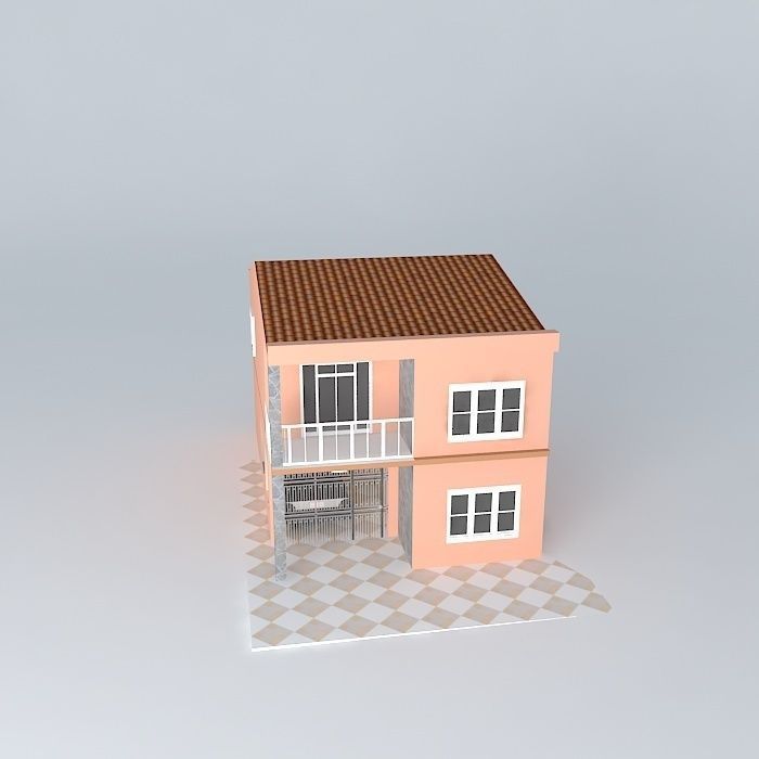 Elegant townhouse Free 3D model_2