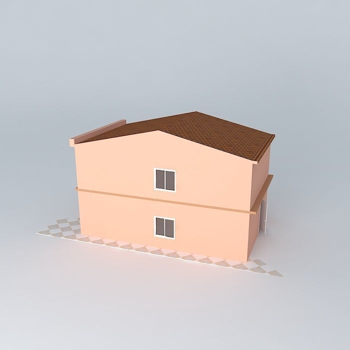 Elegant townhouse Free 3D model_1