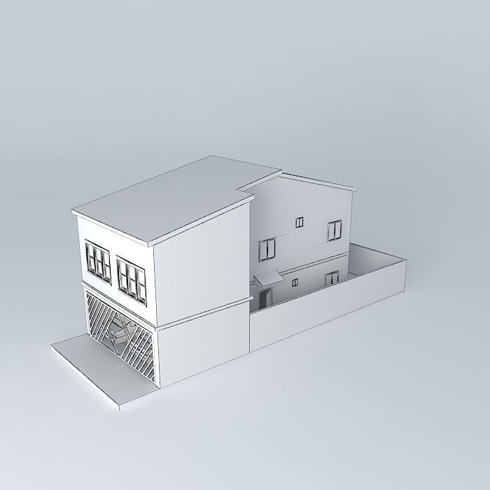 Sobrado middle class Free 3D model_4