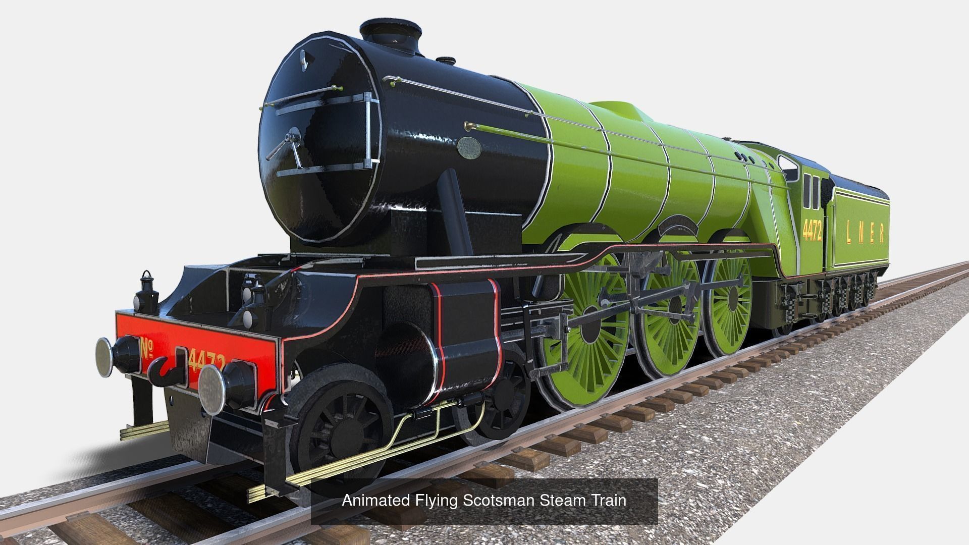 Steam Train Pack 3D Model Collection_1
