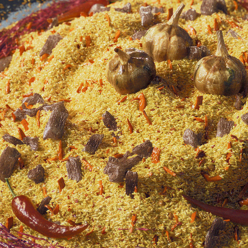 Uzbek pilaf 3D model_2