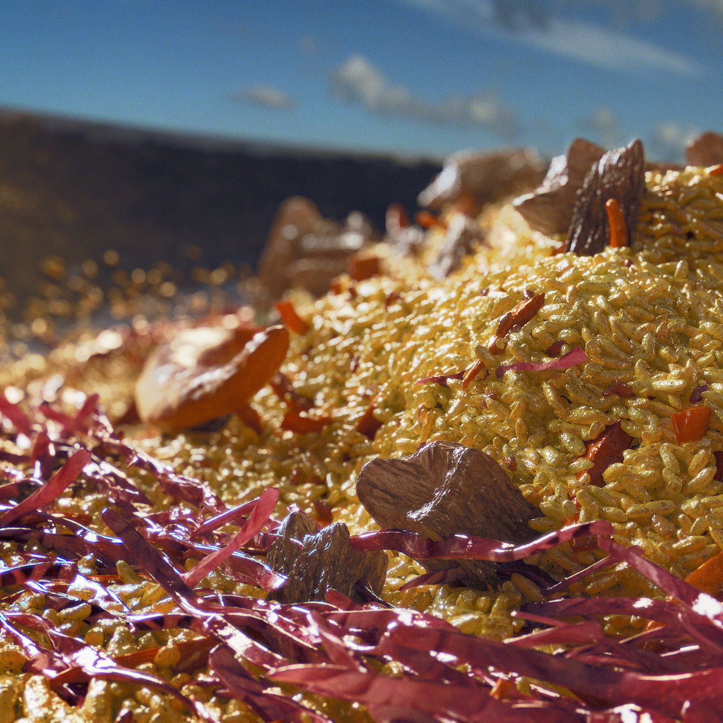 Uzbek pilaf 3D model_1