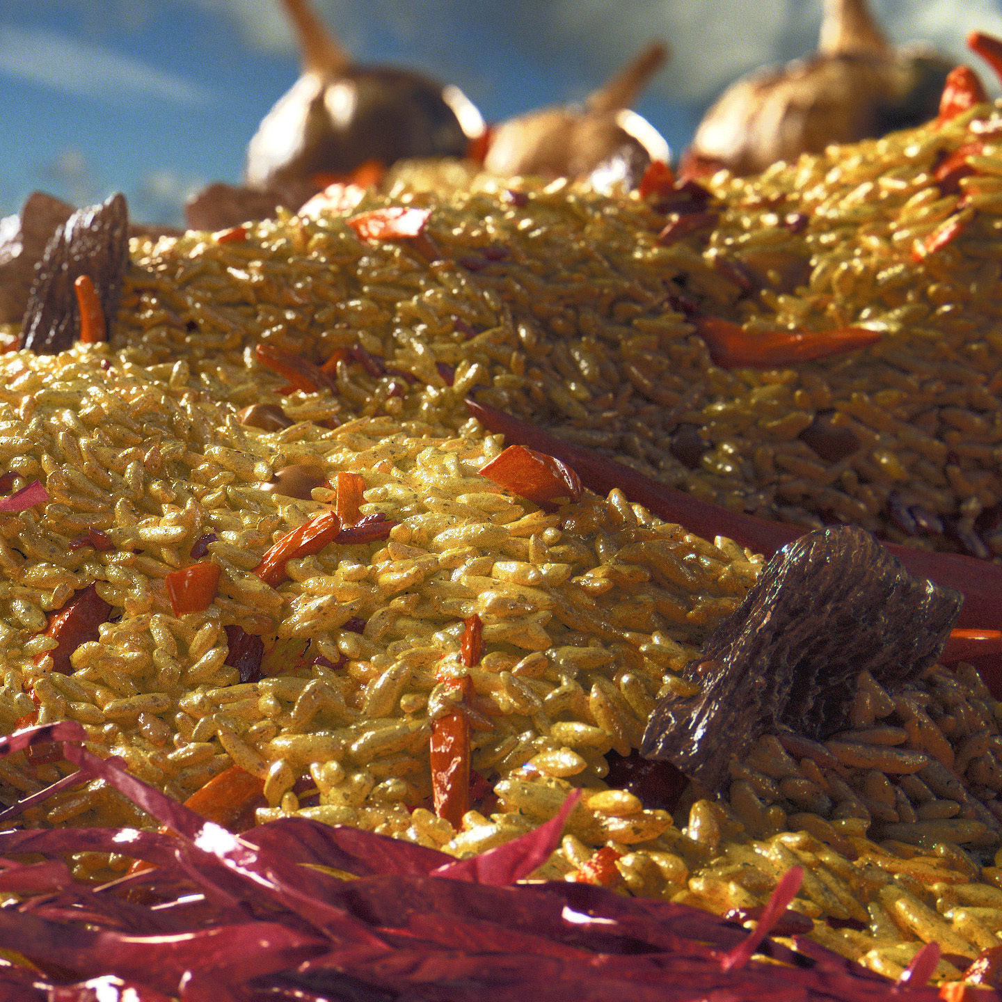 Uzbek pilaf 3D model_3