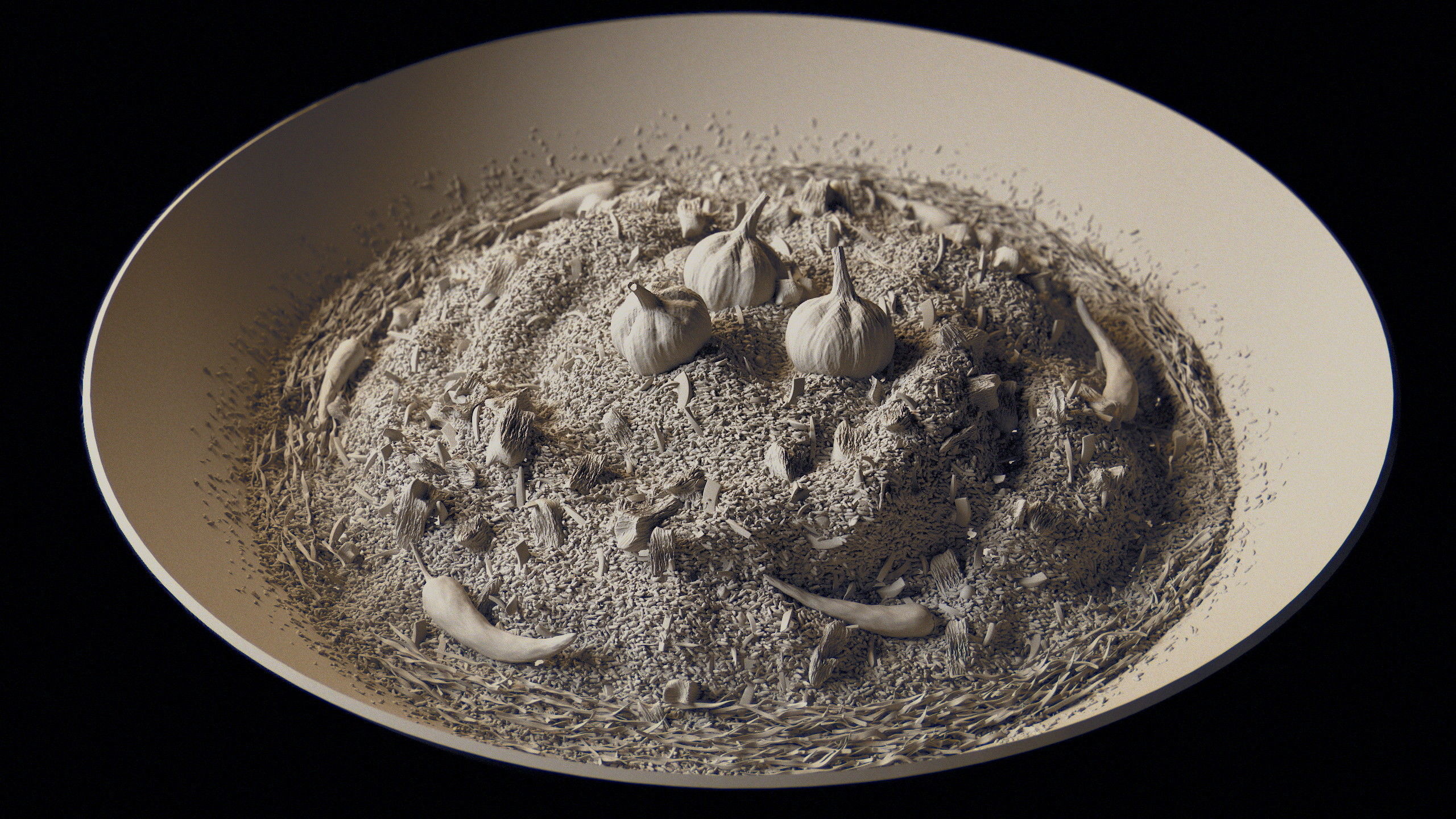 Uzbek pilaf 3D model_13