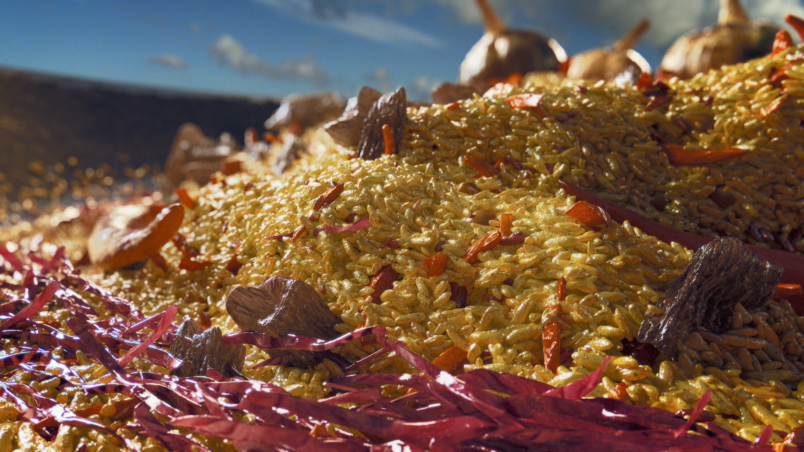 Uzbek pilaf 3D model_12