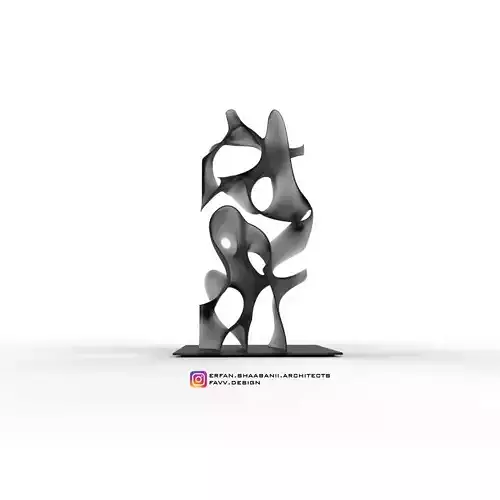 HICH 1 SCULPTURE BY ERFAN SHAABANII Low-poly 3D model