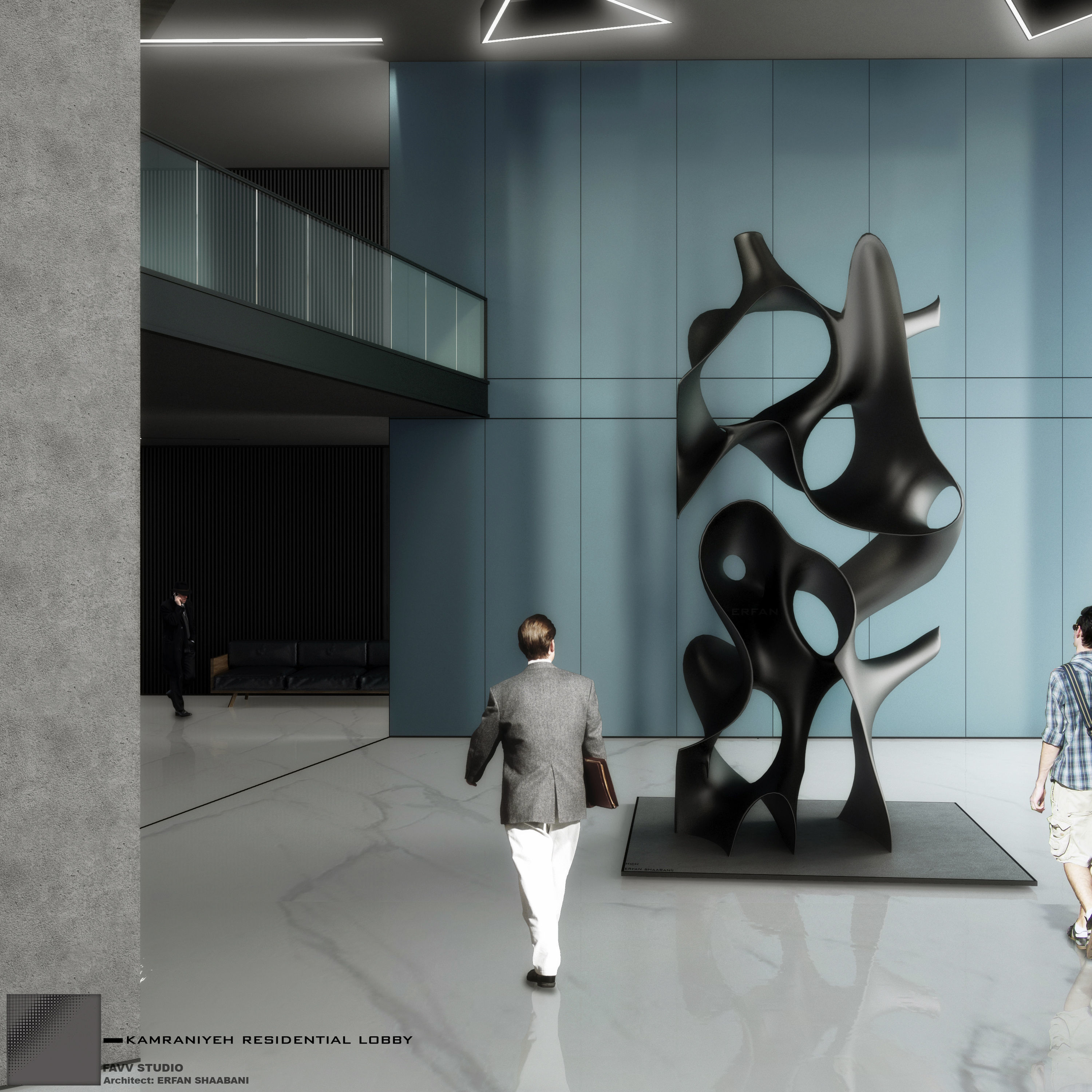 HICH 1 SCULPTURE BY ERFAN SHAABANII Low-poly 3D model Low-poly 3D model_4