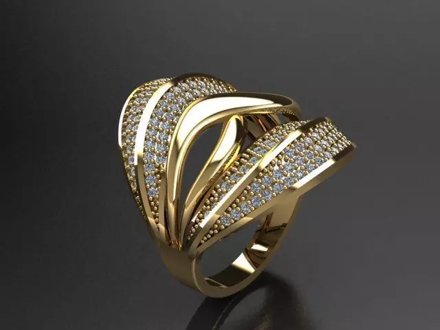Fancy Ring 3D print model_0