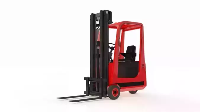 Forklift Small 3 Wheels 3D model