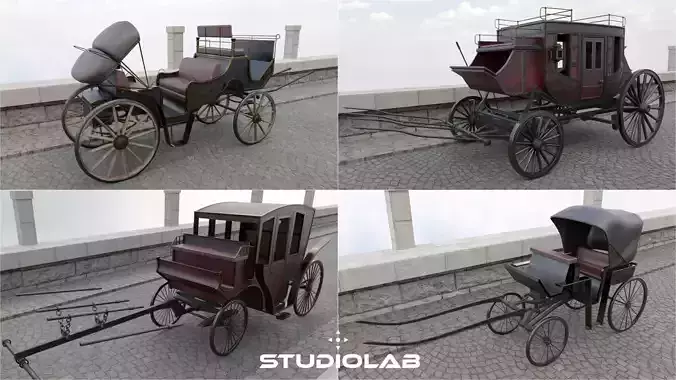 Victorian Horse Drawn Cart Carriage Collection