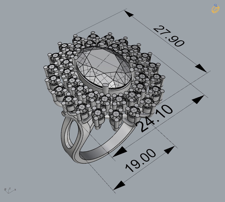 WOMAN RING 3D print model_4