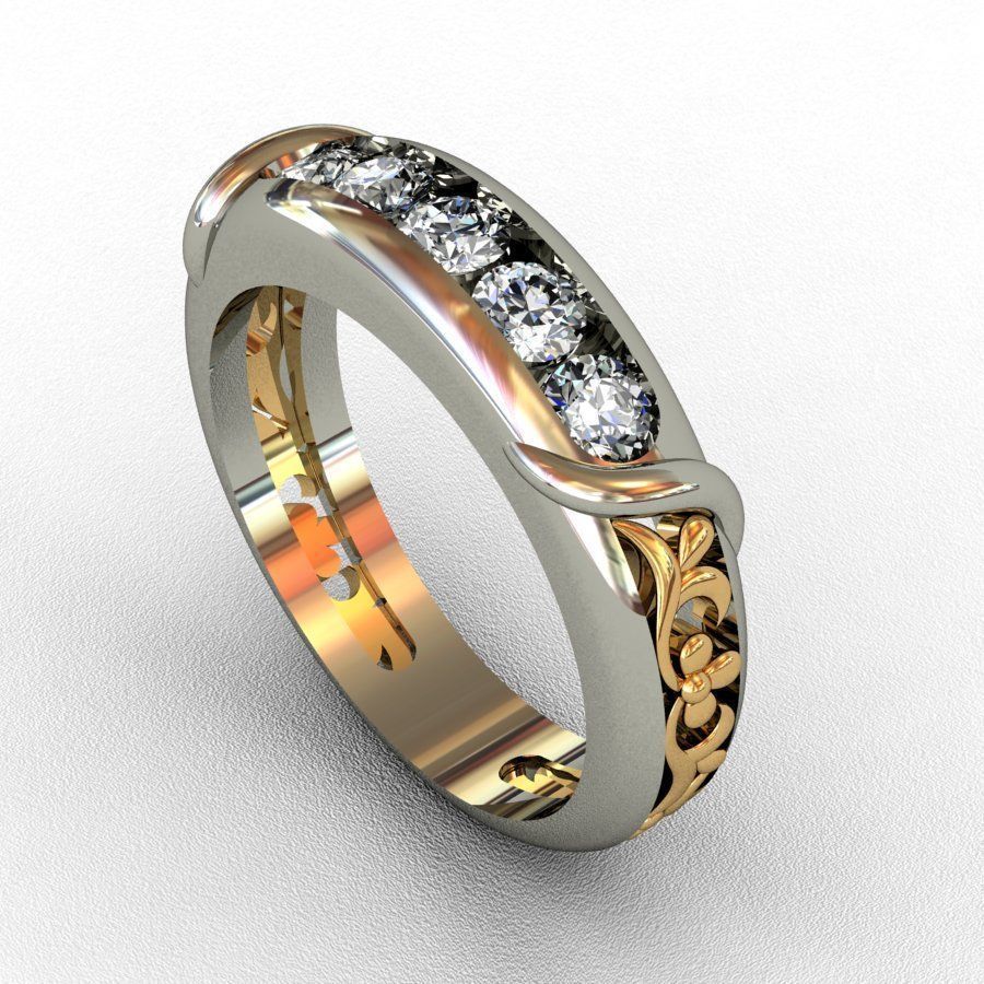 Diamond  Ring 3D print model 3D print model_2