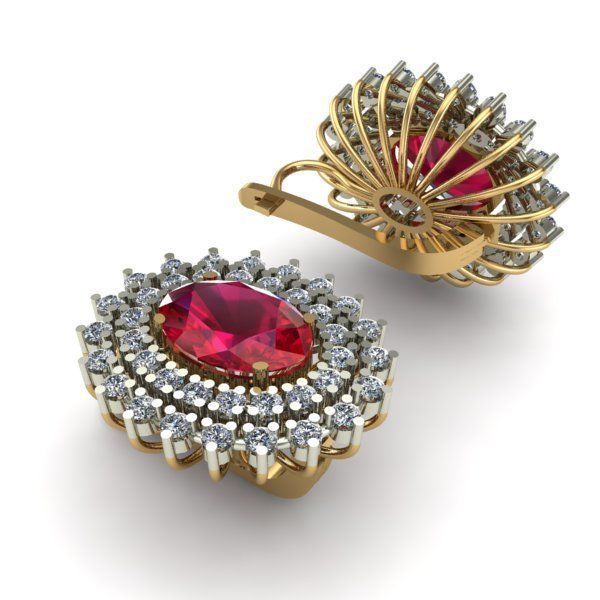 WOMEN EARRINGS 3D print model_2