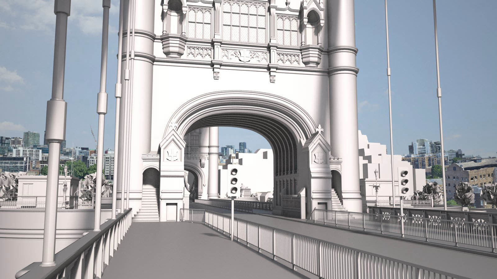 London Tower Bridge 3D model_13