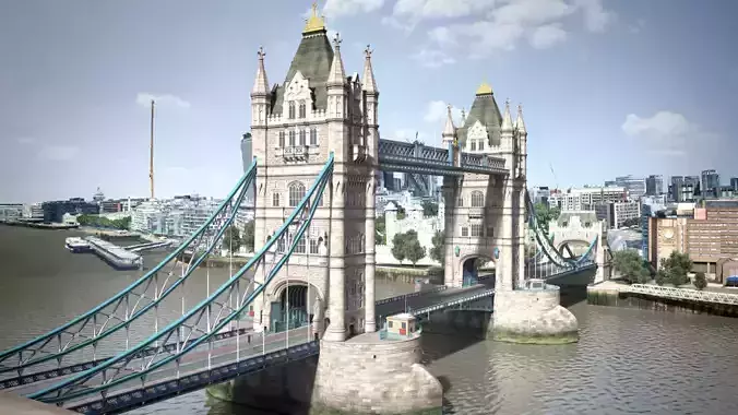 London Tower Bridge 3D model