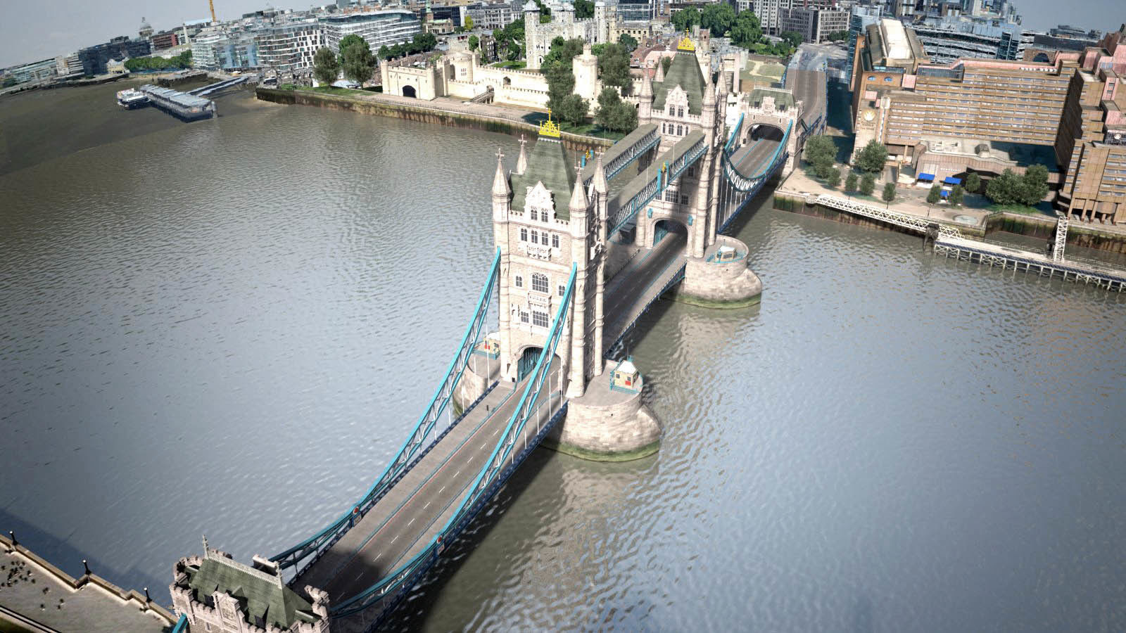 London Tower Bridge 3D model_2