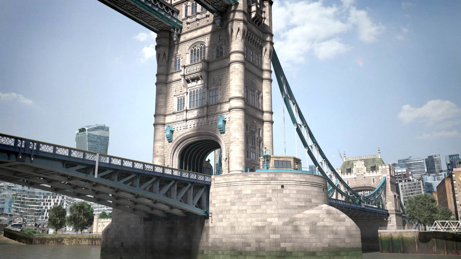 London Tower Bridge 3D model_7
