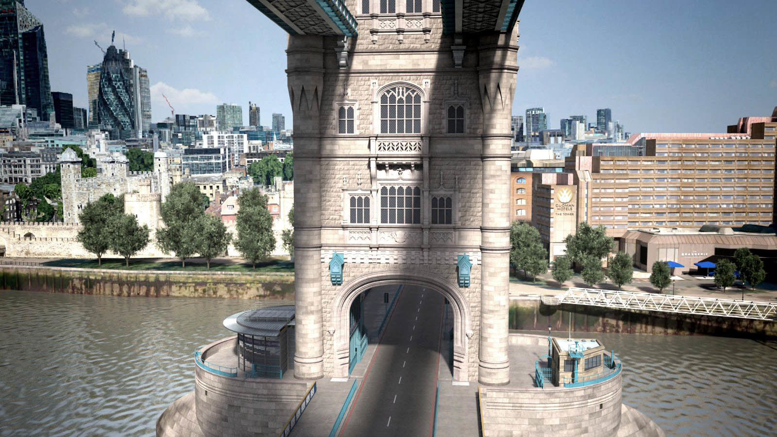 London Tower Bridge 3D model_4