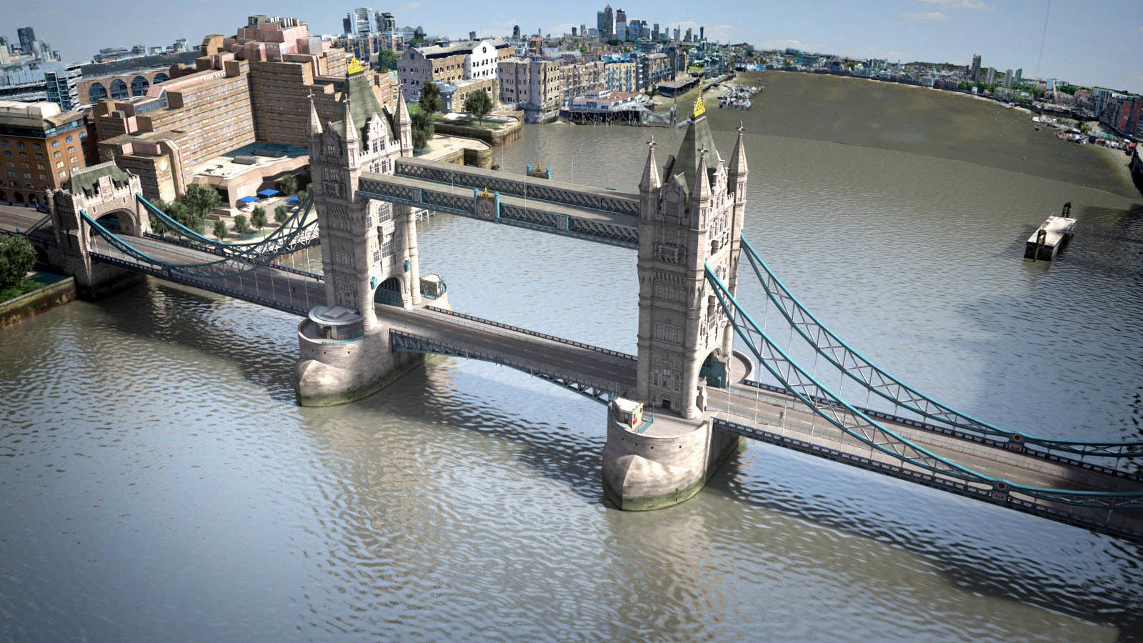 London Tower Bridge 3D model_1