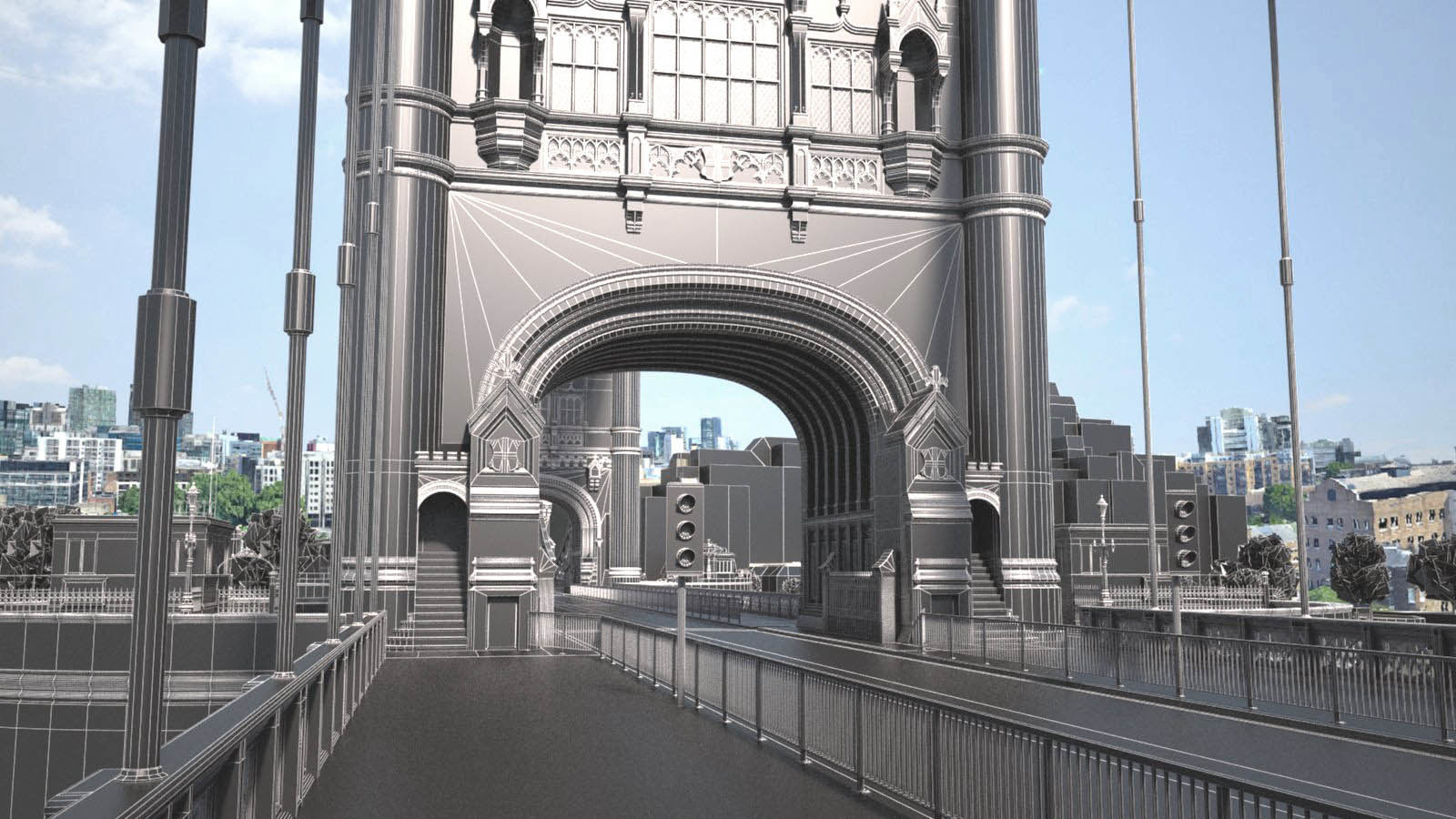 London Tower Bridge 3D model_17