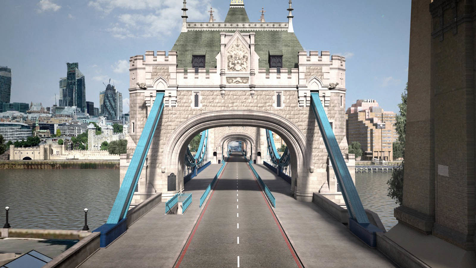 London Tower Bridge 3D model_3