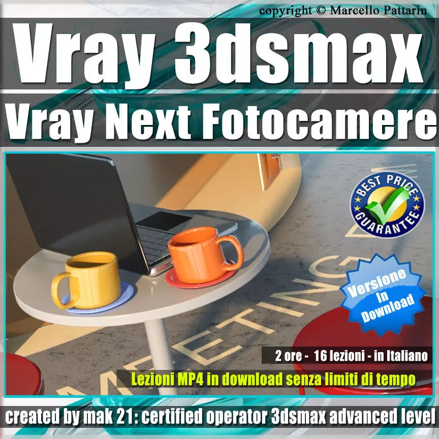 006 Vray Next 3ds max Fotocamere Tutorial MP4 3D model_0