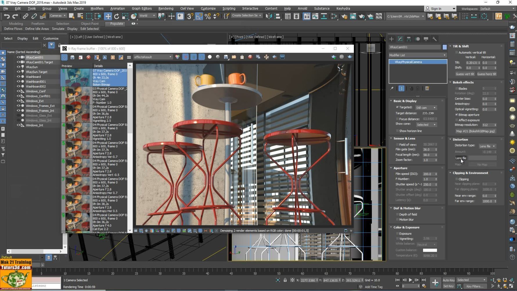 006 Vray Next 3ds max Fotocamere Tutorial MP4 3D model_9