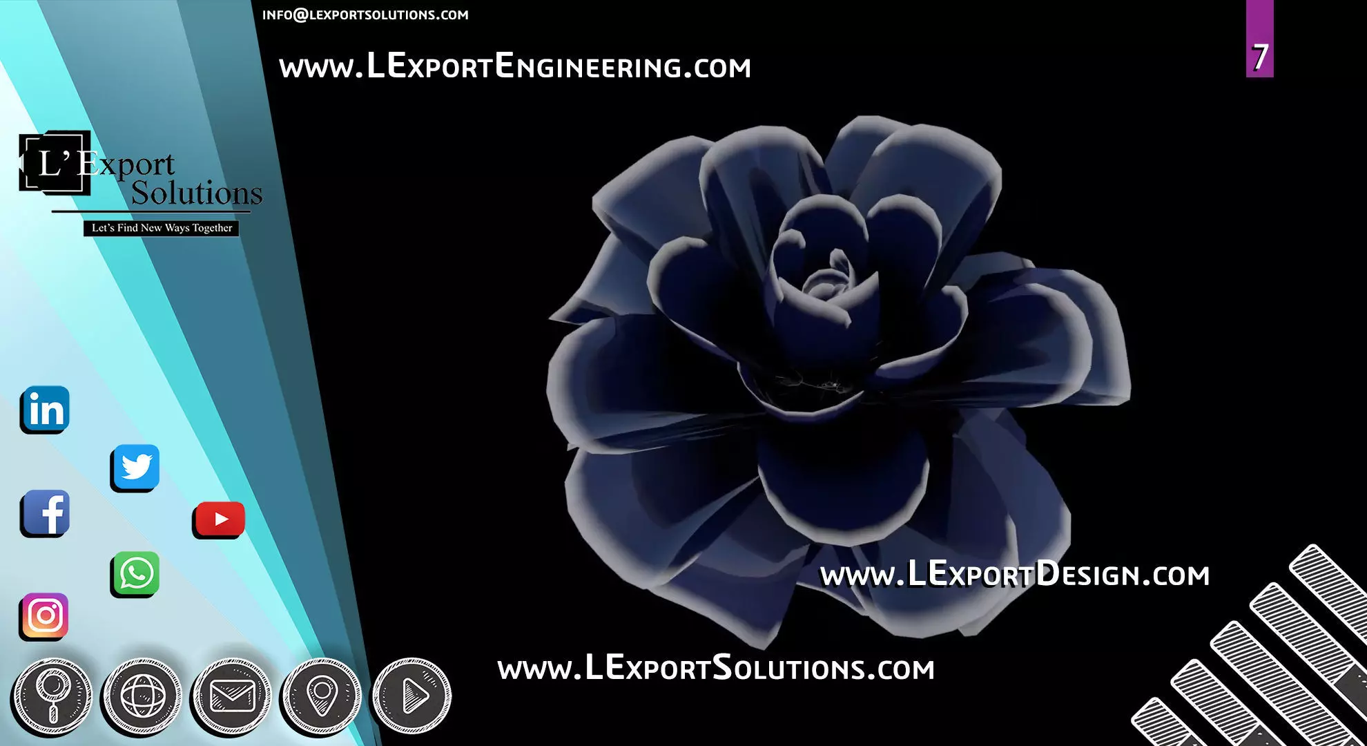 Infinite Blooming Flower Animation Cinema 4D LExport Solutions 3D model_0