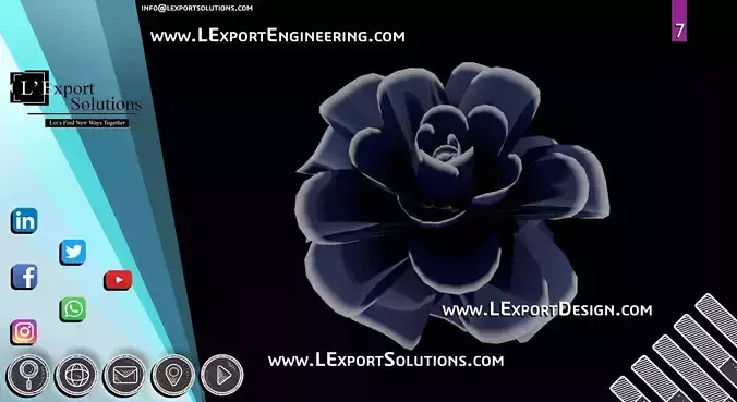 Infinite Blooming Flower Animation Cinema 4D LExport Solutions 3D model