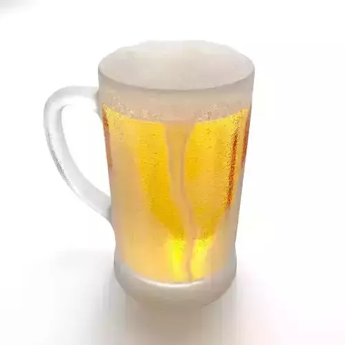 Frosty Beer Mug 3D model
