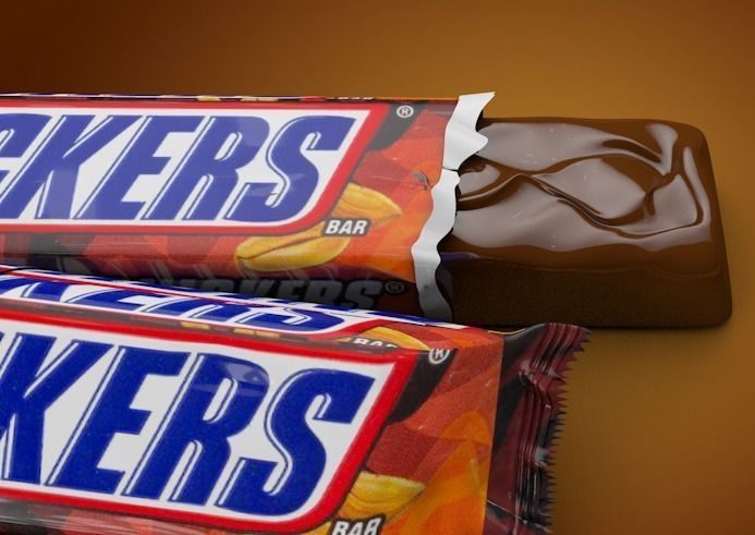 Snickers Chocolate bars 3D model 3D model_1
