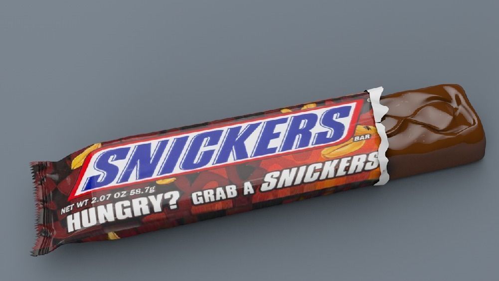 Snickers Chocolate bars 3D model 3D model_2