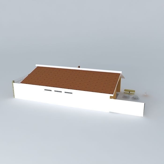 house with roof 5 Free 3D model_1