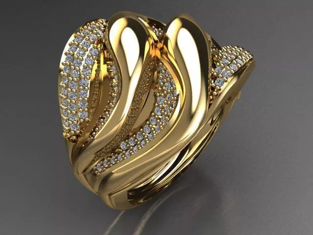 Fancy Ring 3D print model_0